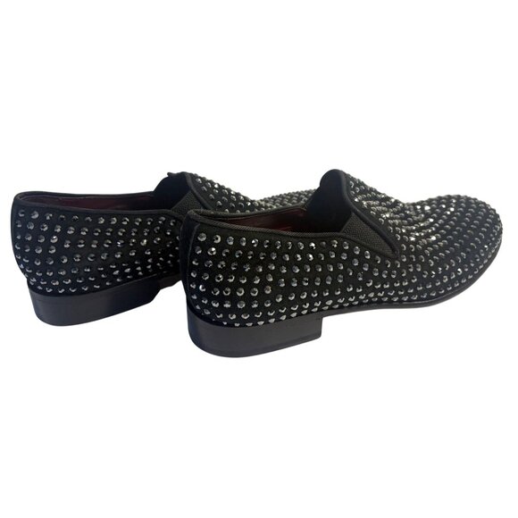 Dolce & Gabbana Crystal Studded Loafers in Black main image 7